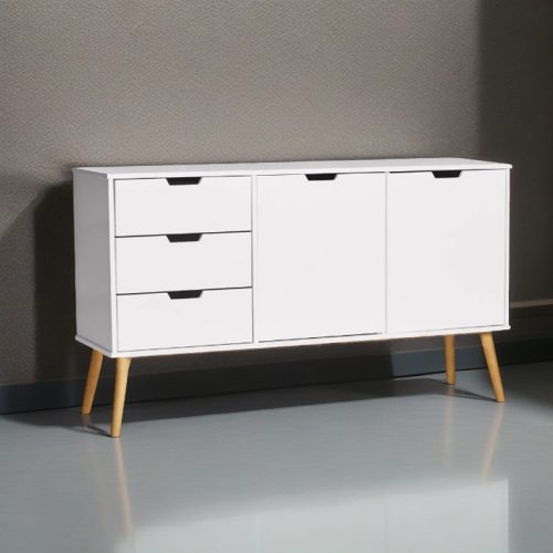 Comodă mobilier dormitor/living 75x35x100 cm alb BC-07