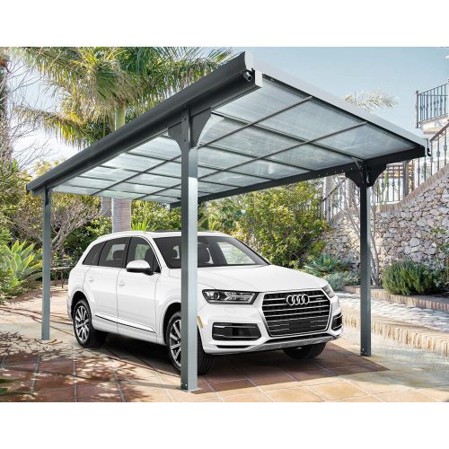 Copertina auto, Pavilion, ForGarden CP-4L, policarbonat, 300 cm x 496 cm, antracit