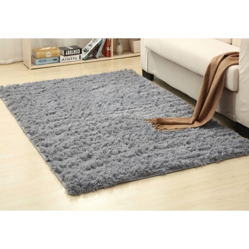 Covoare cu blană moale și fir lung shaggy CPT345B 120x160 cm gri.