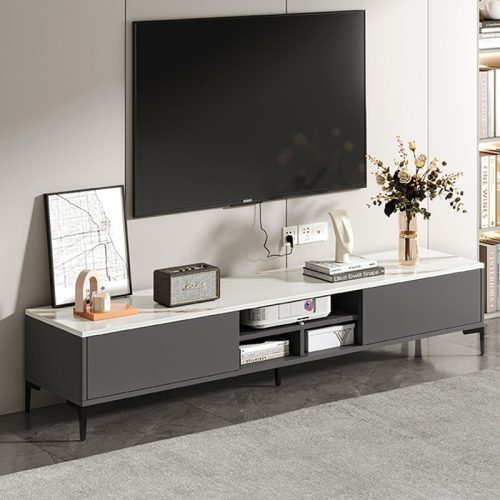 Stand TV, suport multifuncțional 46x30x120 cm alb FUR1823-1