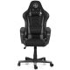 Scaun de gaming, Guru Master GM1-G, elegant, rotativ, inaltime ajustabila, negru/gri