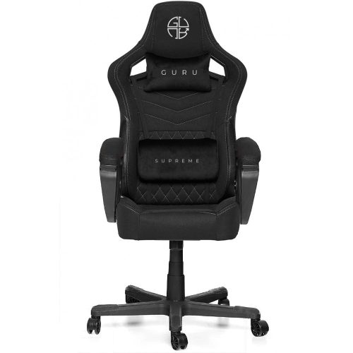 Guru Supreme GS2-G, scaun de gaming, elegant, ergonomic, rotativ, negru/alb