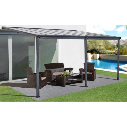 Pergole gradina, ForGarden P-496-1, cu acoperiș transparent, 303 cm x 496 cm